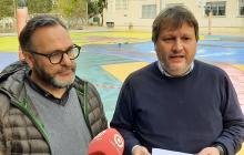 Pintada horitzontal a l'Escola Doctor Alberich i Casas