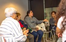 Imatge de la trobada de la Xarxa de Dones Reus sud del 16 de novembre a la Biblioteca Pere Anguera