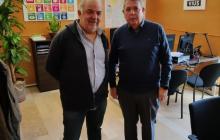Carles Prats amb Joan Llort d'UGT
