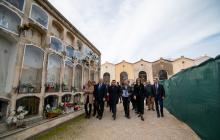 Visita institucional treballs exhumació Cipriano Martos Cementiri General de Reus