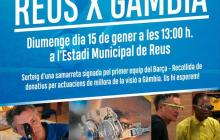 Cartell partit veterans Reus x Gàmbia