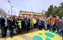 Descobriment de la placa dels Jardins de Carmina Pozuelo Blanco