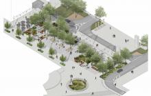 Imatge virtual del projecte executiu de reforma del carrer Ample, la plaça del Pintor Fortuny i entorn