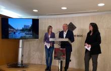 Roda de premsa de presentació de la proposta guanyadora del concurs d'idees de reordenació del Carrilet