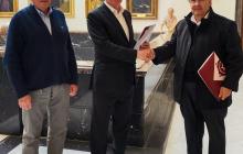 Signatura del conveni de col·laboració entre l’Ajuntament i la Fundació Mossèn Frederic Bara