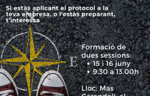 Cartell del taller “El protocol contra l’assetjament sexual: del paper a la pràctica