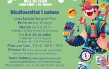 Casal educatiu i de lleure 2023 Biodiversitat i natura cartell