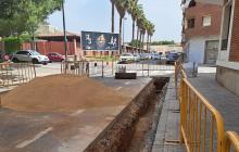 Imatge de les obres al barri Niloga