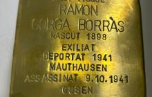 Llamborda Stolpersteine en memòria de Ramon Gorga