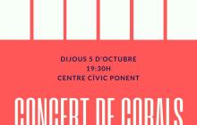Cartell del concert de Corals