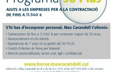 Cartell ajuts 30 plus Mas Carandell