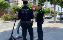 Campanya de la Guàrdia Urbana de control d'usuaris de bicicletes i patinets
