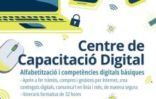 Cartell centre capacitació digital Mas Carandell