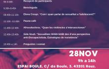Cartell i programa Jornada Sexualitats Lliures i diverses