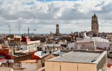 Campanar de la Prioral vista des de terrat