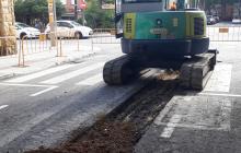 Obres al carrer de Guipúscoa