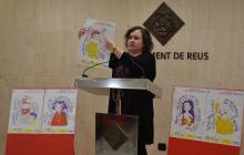 Imatge de la presentació de la programació del Dia Internacional de les Dones a Reus a càrrec de la regidora Montserrat Flores