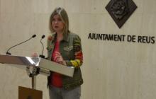 Imatge de la regidora de Salut Noemí Llauradó durant la presentació de la Jornada Salut i Emocions
