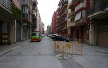 Imatge del carrer de Benidorm, on s'han fet millores al clavegueram