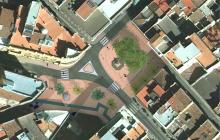 Imatge virtual zenital de la reforma un cop realitzada a la plaça de Catalunya de Reus
