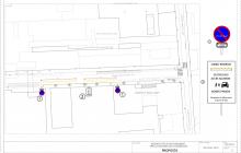 Plànol de la zona d'estacionament de l'Institut Baix Camp