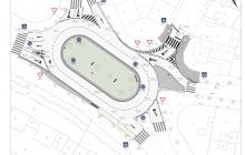Plànol del projecte de nova rotonda de la plaça Villaroel