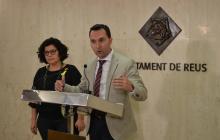 Foto de la presentació del programa Apodera't 2018 amb Daniel Rubio i Montserrat Vilella