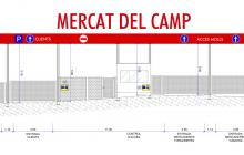 Alçat del projecte de nou accés del mercat