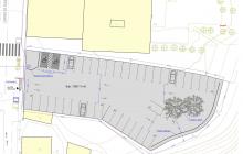 Plànol de l'aparcament del carrer de Roger de Llúria