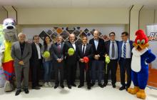 Foto de grup de la presentació del Festival HaBaWaBa