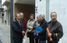 Regidors de l'Ajuntament amb representant de l'Associació de Veïns Mare Molas