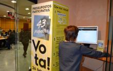 Imatge d'un punt de votació dels Pressupostos participatius
