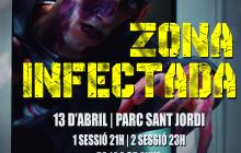 Cartell de l'activitat Zona Infectada que es farà el 13 d'abril al parc de Sant Jordi